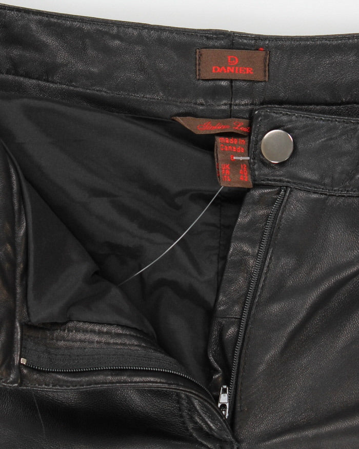 Women's Vintage Danier Leather Trousers -W 32