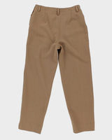 00s Lauren Ralph Lauren Beige Wool Blend Trousers - W28 L29
