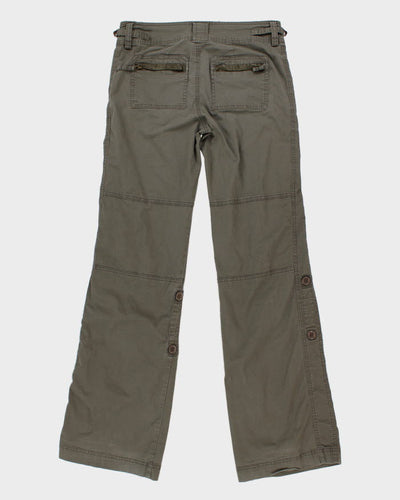 Y2K 00s Khaki Low Rise Trousers - W31 L33