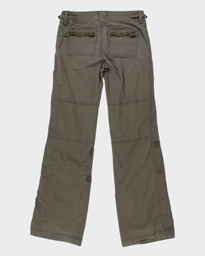 Y2K 00s Khaki Low Rise Trousers - W31 L33