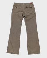 Y2K 00s Khaki Cargo Trousers - W30 L31