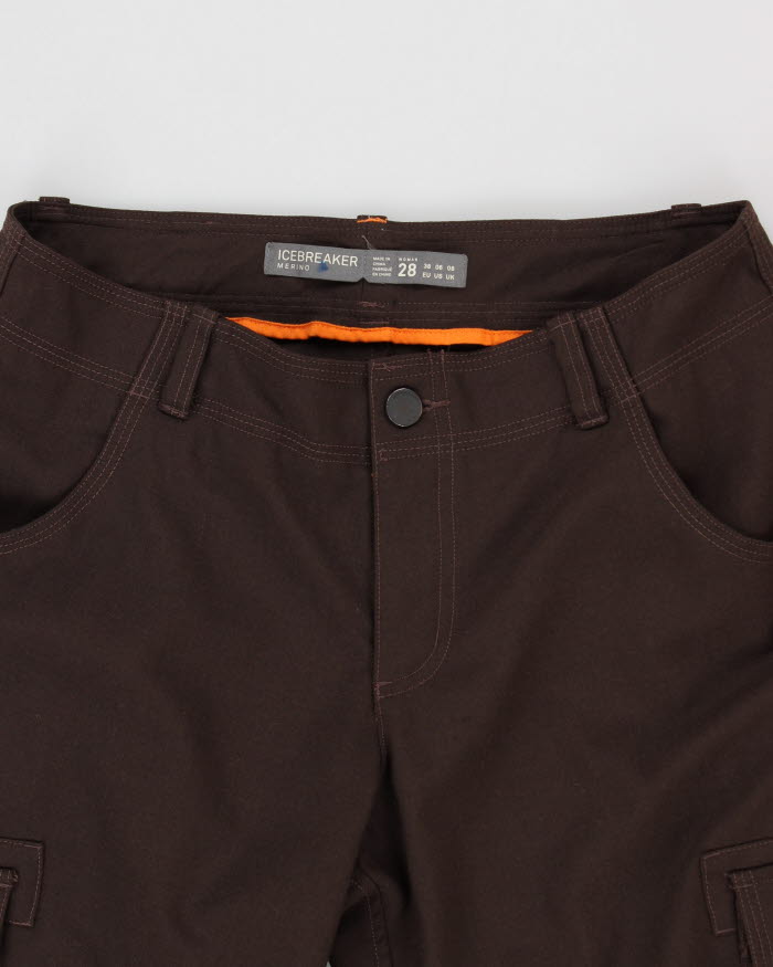 Icebreaker Wool Blend Brown Trousers - W32 L31