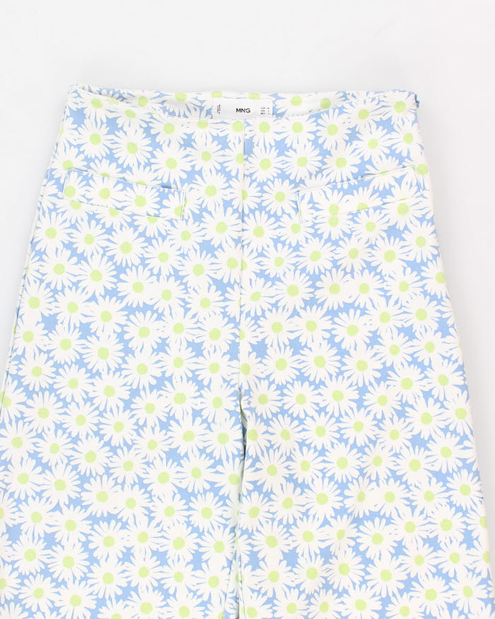 Women's Mango High Waisted Floral Trousers - S