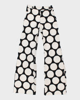 Women's Polka Dot High Waisted Trousers - W26 L33