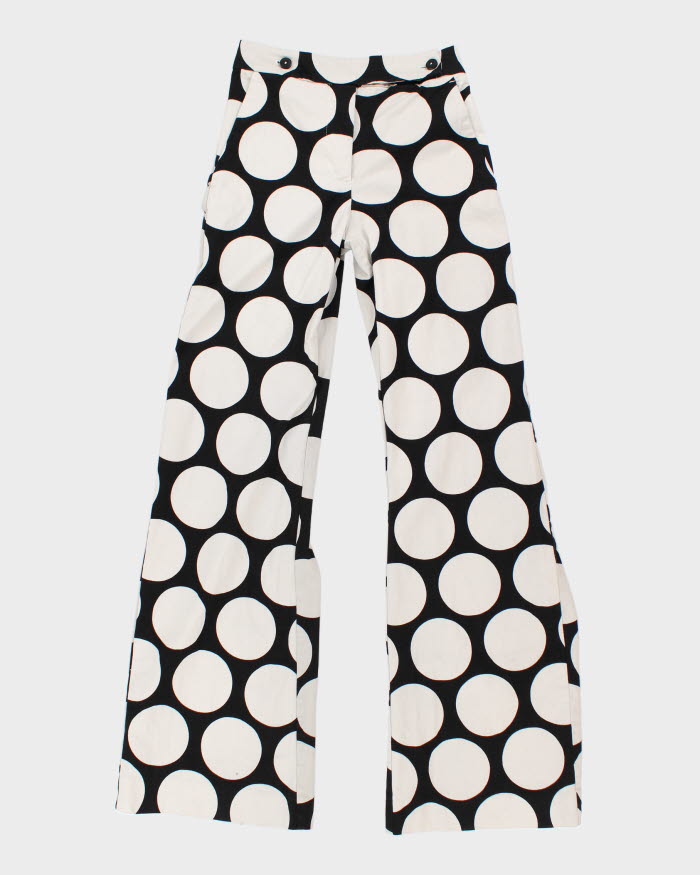 Women's Polka Dot High Waisted Trousers - W26 L33