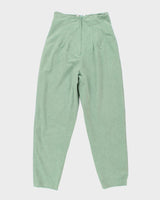 Women's High Waisted Turquoise Trousers - W28 L28