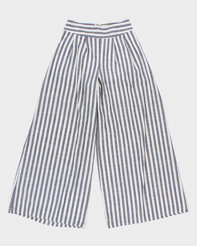 Women's High Waisted Striped Trousers - W26
