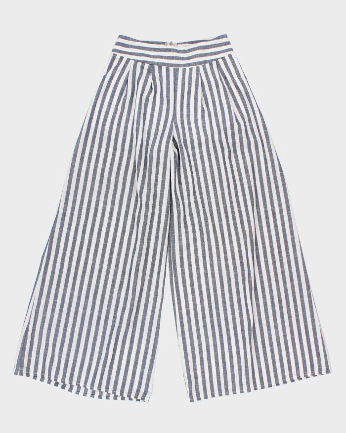 Women's High Waisted Striped Trousers - W26