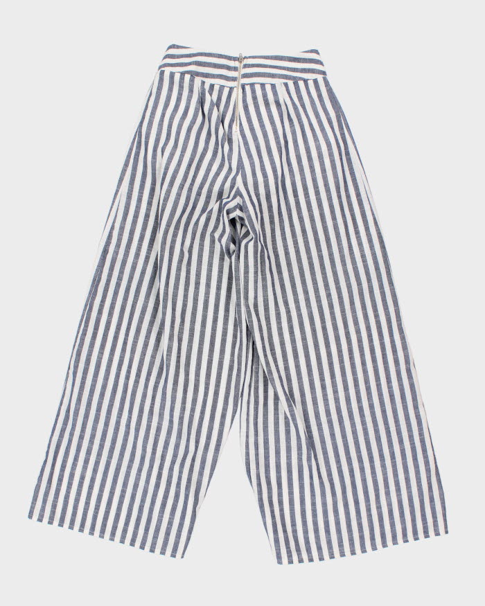 Women's High Waisted Striped Trousers - W26