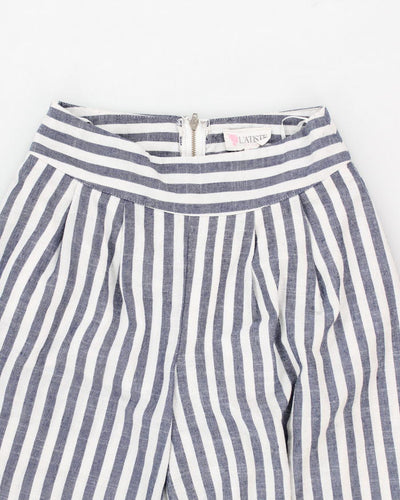 Women's High Waisted Striped Trousers - W26