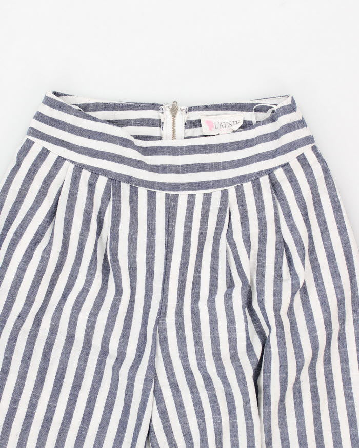 Women's High Waisted Striped Trousers - W26