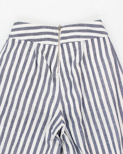 Women's High Waisted Striped Trousers - W26