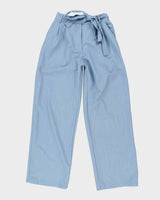 Women's High Waisted Blue Trousers W26 L29