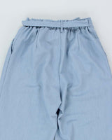 Women's High Waisted Blue Trousers W26 L29