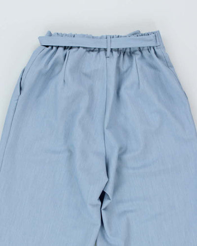 Women's High Waisted Blue Trousers W26 L29