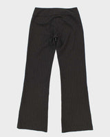 Y2k 00s Song Luxury Pin Stripe Flare Trousers -  S