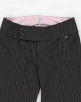 Y2k 00s Song Luxury Pin Stripe Flare Trousers -  S