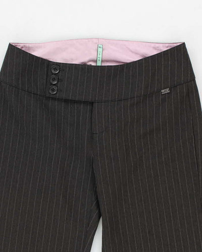 Y2k 00s Song Luxury Pin Stripe Flare Trousers -  S