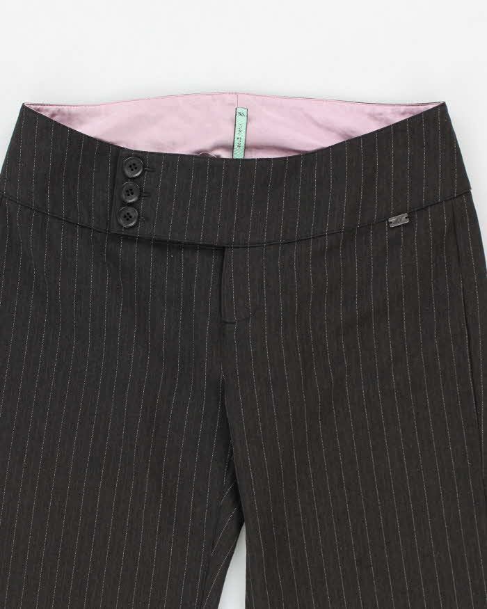 Y2k 00s Song Luxury Pin Stripe Flare Trousers -  S