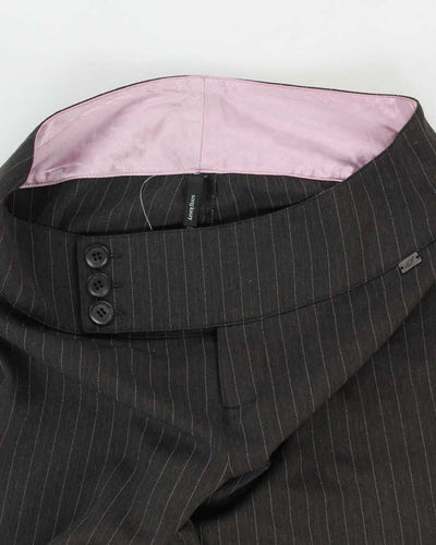 Y2k 00s Song Luxury Pin Stripe Flare Trousers -  S