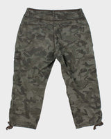 Y2k 00s DKNY Camouflage Cropped Cargo Trousers - W32