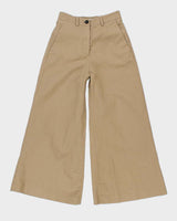 Valentino High Waisted Wide Leg Cropped Trousers - W26