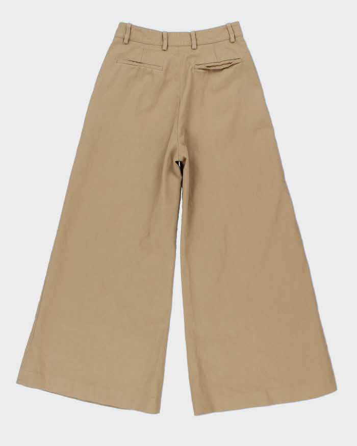 Valentino High Waisted Wide Leg Cropped Trousers - W26