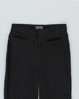Vintage Versace Jeans Couture Black Cropped Trousers - W26 L27