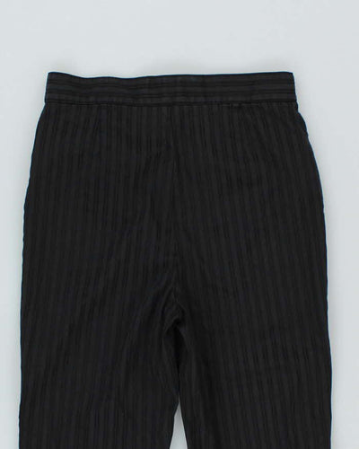 Vintage Versace Jeans Couture Black Cropped Trousers - W26 L27