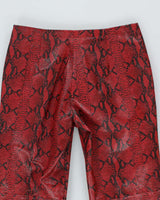 Vintage Danier Snake Print Leather Trousers - W30