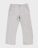 Y2k 00s Inc Cropped Linen Trousers - W30 L24