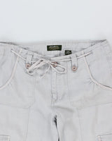 Y2k 00s Edie Baurer Cropped Linen Trousers - M
