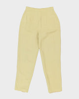 Vintage 90s Donna Morgan Linen Blend Trousers - W26 L28