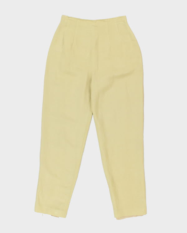 Vintage 90s Donna Morgan Linen Blend Trousers - W26 L28