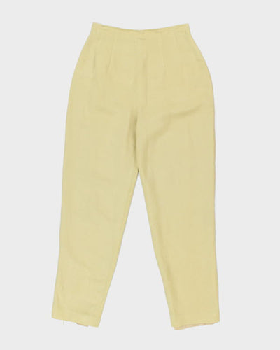 Vintage 90s Donna Morgan Linen Blend Trousers - W26 L28