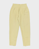 Vintage 90s Donna Morgan Linen Blend Trousers - W26 L28