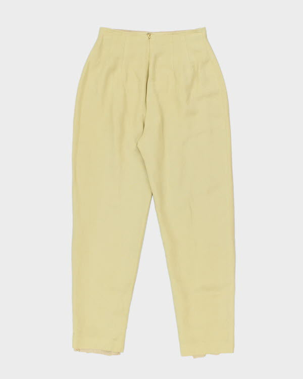 Vintage 90s Donna Morgan Linen Blend Trousers - W26 L28