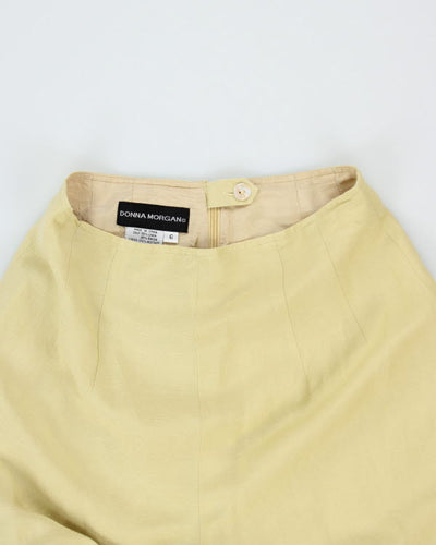 Vintage 90s Donna Morgan Linen Blend Trousers - W26 L28