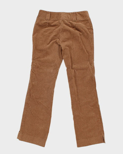 Y2k 00s Jacob Brown Stripe Cord Trousers - W32 L31
