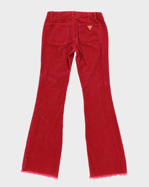Vintage 90s Guess Corduroy Flare Trousers - W28 L32