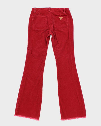 Vintage 90s Guess Corduroy Flare Trousers - W28 L32