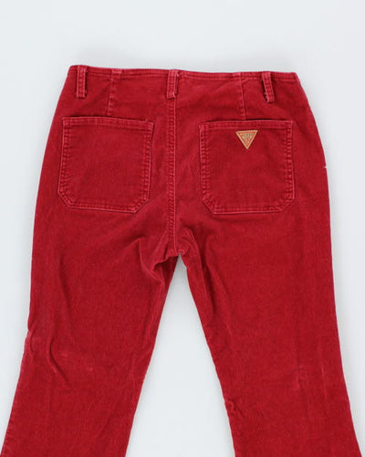 Vintage 90s Guess Corduroy Flare Trousers - W28 L32