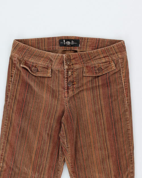 Vintage 90s L.E.I. Stripe Cord Trousers - W30 L31 – Rokit