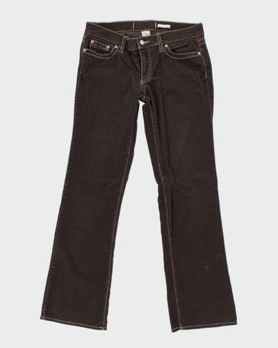 Y2k 00s Embroidered Cord Trousers - W31 L31