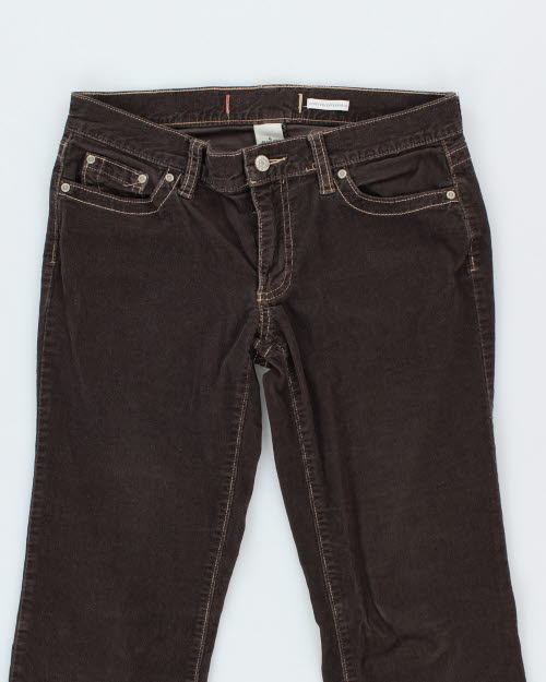 Y2k 00s Embroidered Cord Trousers - W31 L31
