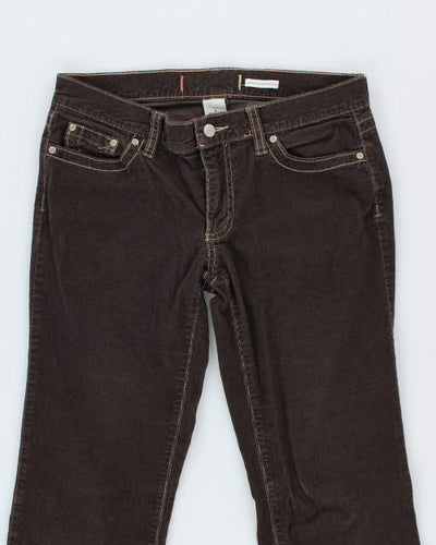 Y2k 00s Embroidered Cord Trousers - W31 L31