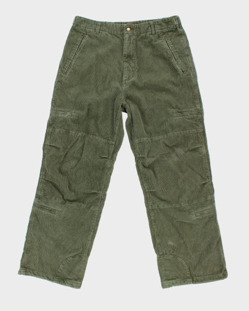Y2k 00s HO2001 Cord Cargo Trousers - W34 L30