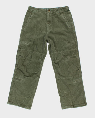 Y2k 00s HO2001 Cord Cargo Trousers - W34 L30