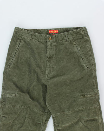 Y2k 00s HO2001 Cord Cargo Trousers - W34 L30