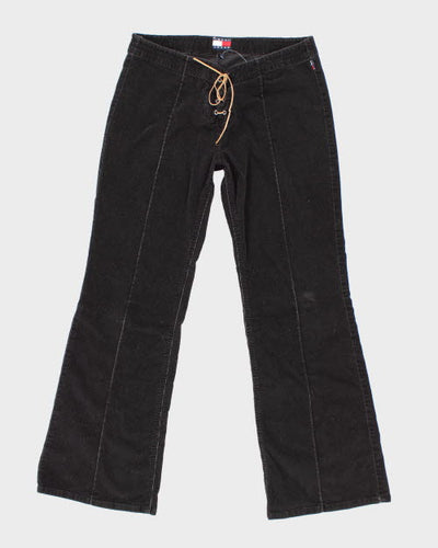 Y2k 00s Tommy Hilfiger Lace-up Cord Trousers - W32 L31